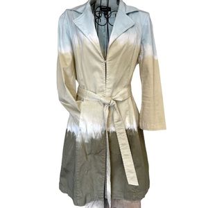 🍷SOLD:Bebe Tie-Dye Ombre Trench Coat